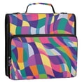 thumbnail image 5 of FORMRS Zipper Binder with Shoulder Strap 2-inch Ring 500 Sheet Capacity File Bag, Colorful Wavy Pattern, 5 of 5