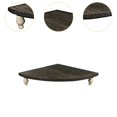 thumbnail image 6 of Fiocias Wood Corner Shelf Decorative Tray Decorative Rustic Pedestal Stand Kitchen Decor Dark Brown, 6 of 9