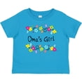 thumbnail image 3 of Inktastic Omas Girl Bright Flowers Girls Baby T-Shirt, 3 of 5