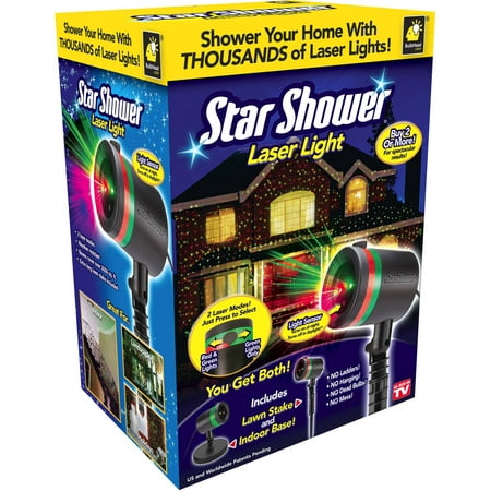As Seen On TV Outdoor Light Decoration Star Shower Laser Light Show Holiday Lights!
