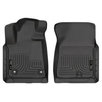 Husky Liners 18561 Weatherbeater Floor Mats Fit 2012-2022 Toyota Sequoia/2012-2021 Tundra CrewMax/Double/Regular Cab Front Row Liners 2pc Black