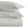 thumbnail image 4 of Noble Linens 3-Piece Light Gray Duvet Cover Set, Full/Queen, 4 of 9