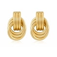 thumbnail image 1 of Aretes De Nudo Oro 18k Pendientes Gruesos Joyeria Para Mujer Xtellar dorado, 1 of 4