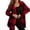 503_Red, variant on QASIEATN Fall Coats for Graceful Ladies Fashion, Winter Coats Warm Plush Hooded Jackets Up Button Cardigan Trendy Plaid Fuzzy Outerwear, Womens Winter Tops