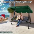 thumbnail image 2 of 77'' x 43'' Swing Canopy Cover, UV Protection & Water Resistance Swing Canopy Replacement Waterproof Top Cover for Outdoor Garden Patio Porch Yard, Top Cover Only (Green, 77'' x 43''), 2 of 14
