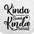 thumbnail image 4 of Inktastic Kinda Sweet, Kinda Savage Boys or Girls Baby Bib, 4 of 4