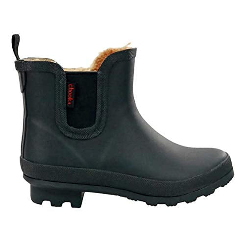 chooka plush chelsea rain boots