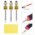thumbnail image 3 of 2 Pcs Soldering Iron Tip with Sponge E10 Interface Welding Tips USB Soldering Tip Soldering Tools Set B Type,2 x Soldering Iron Tip 1 x Sponge,Gold, 3 of 7