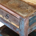 thumbnail image 3 of vidaXL Side Table with 1 Drawer Solid Reclaimed Wood 17"x13"x20", 3 of 9