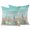 Green Teal, variant on Outdoor Pillow Covers 24x24 Set of 2, Summer Nautical Waterproof Patio Throw Pillow Covers for Couch Sofa Chair, Coastal Beach Starfish Coral Shell Blue Decorative Pillowcases for Throw Pillows