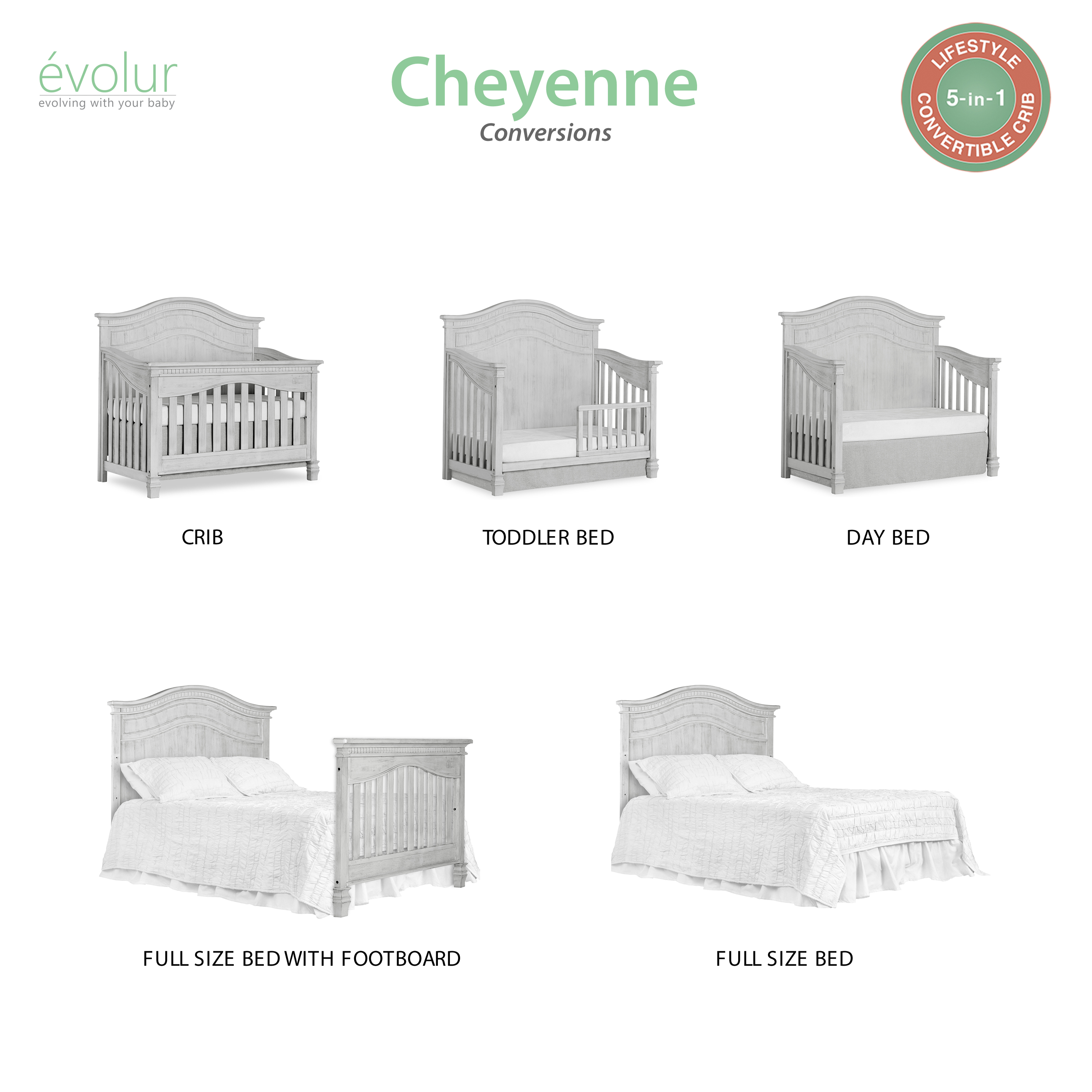 evolur cheyenne crib