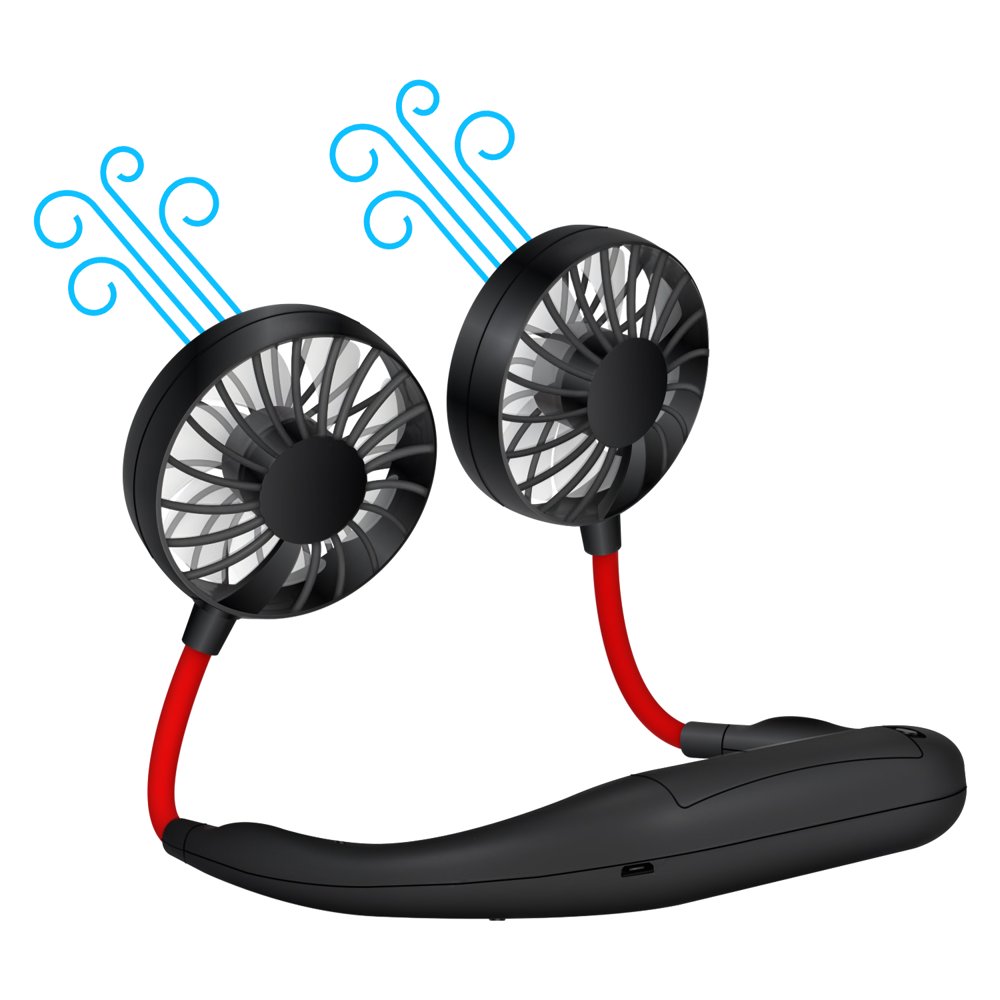 Cellet Portable Neck Fan with 3 Speed Control and 360 Degree Rotation