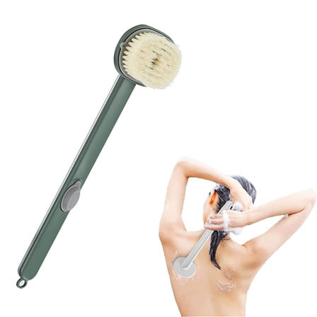 Long Handle Liquid Bath Brush. Multifunctional Detachable Back Body Bath Scrubber. Body Shower Sponge Scrubber Brush. Bath Brushes for Exfoliation Scrubbing Shower. Built-in Shower Gel Reservoir