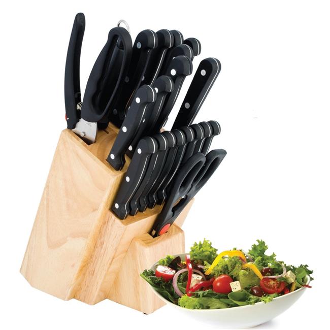 Utica Cutlery 4017604 21 Piece Cutlery Block Set Walmart Canada