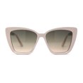 thumbnail image 1 of Womens Chic Mod Oversize Cat Eye Diva Metal Arm Sunglasses Ivory Black Brown, 1 of 4