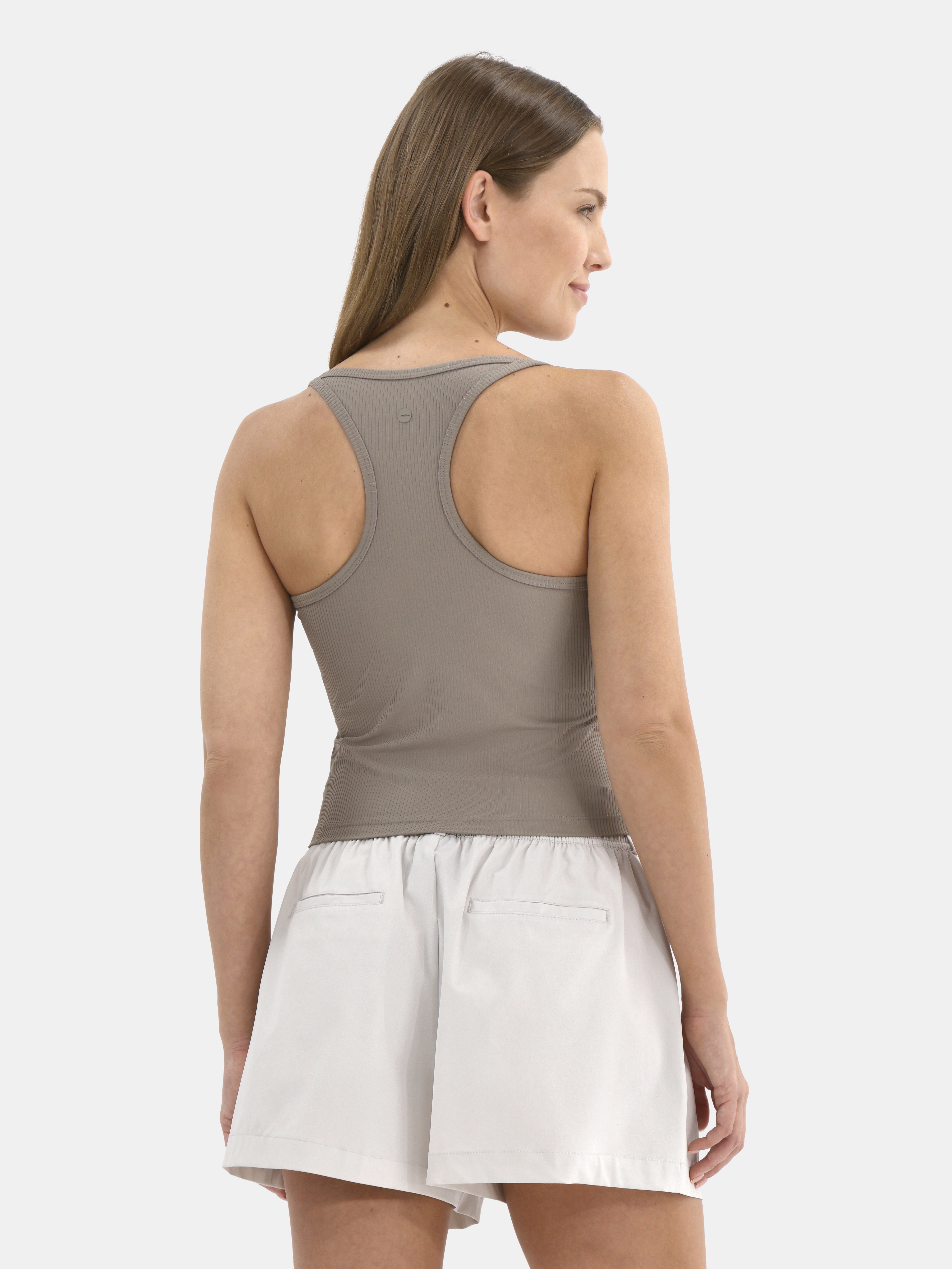 Avia Women's Ribbed SoftSculpt Tank Top with UPF 50, Sizes XS-XXXL