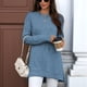 thumbnail image 5 of Camisas de Larga para Mujer, Elegantes, Informales, Holgadas, Básicas, Ropa de Moda para Otoño e Invierno 2025. Azul Oscuro XXL, 5 of 10