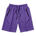 thumbnail image 5 of Tumotour Plus Size Breathable Mesh Board Shorts for Men Summer Drawstring Elastic Waisted Bermuda Shorts Athletic Workout Shorts Running Shorts with Zip Pockets, 5 of 7