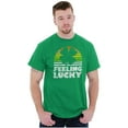thumbnail image 3 of St Patricks Day Feeling Lucky Clover Men's Graphic T Shirt Tees Brisco Brands S, 3 of 6