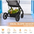 thumbnail image 4 of Threshold Ramps for Doorways Self-Adhesive Rubber Ramps for Door Threshold Rubber Door Threshold Ramp for Wheelchair Stroller Scooter Reducer Ramp (Gray, 3\u201d Wide x 10' Long), 4 of 7