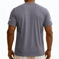 thumbnail image 5 of Hearthz Ice Silk Quick Dry Shirts for Men Short Sleeve Crew Neck Athletic Fit T-Shirt Men Moisture Wicking Workout Men's T-Shirts Gray S, 5 of 7