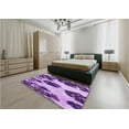 thumbnail image 5 of Ahgly Company Machine Washable Indoor Rectangle Transitional Violet Purple Area Rugs, 8' x 12', 5 of 7