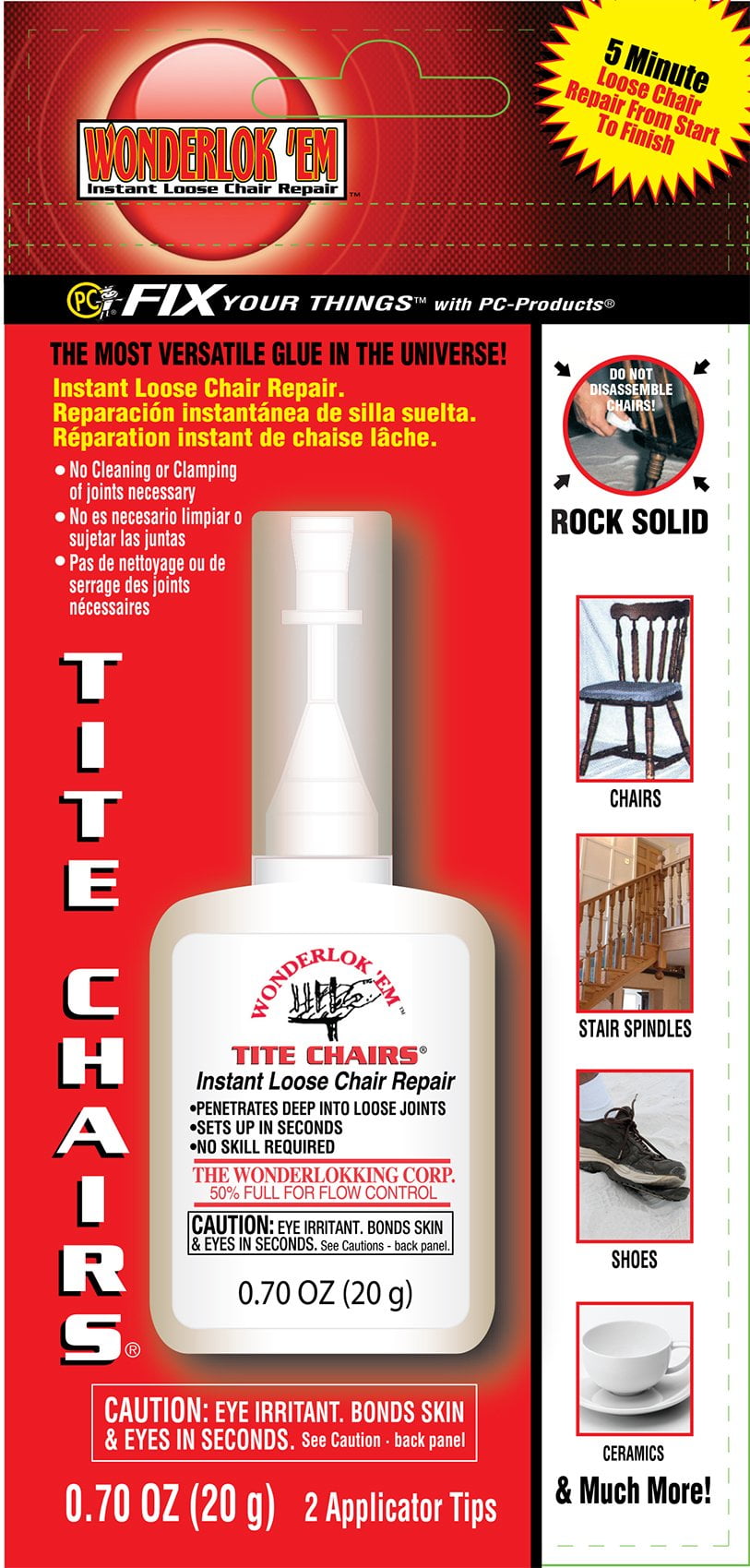 Wonderlokking W2081 Tite Chairs by PC Products, Instant Loose Chair