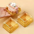 thumbnail image 5 of 50pcs-Clear Plastic Mini Cake Box Set Baking and Kitchen Tools Ldeal for Camping Dining Restaurants and Bakeries, 5 of 7