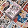 thumbnail image 1 of 55 unids/set Kpop Twice Itzy Mamamoo terciopelo rojo Aespa Iu Lisa Ive Lomo tarjetas nuevo álbum de fotos The Feels tarjeta fotográfica de alta calidad, 1 of 2