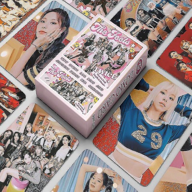 55 unids/set Kpop Twice Itzy Mamamoo terciopelo rojo Aespa Iu Lisa Ive Lomo tarjetas nuevo álbum de fotos The Feels tarjeta fotográfica de alta calidad
