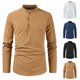 thumbnail image 5 of Mens Slim Fit Casual Shirt Long Sleeves Breathable T Shirts Soft Button Top, 5 of 8