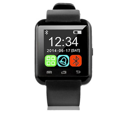 Premium Black Bluetooth Smart Wrist Watch Phone mate for Android Samsung HTC LG Touch Screen Blue Tooth Smart Watch for Kids for Adults Amazingforless