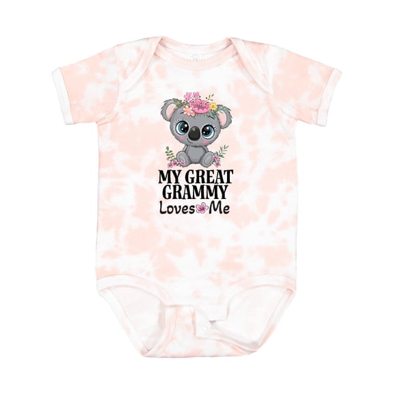 Inktastic My Great Grammy Loves Me Koala Girls Baby Bodysuit