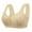 Beige, variant on Womens Push Up Everyday Bras Comfortable Wireless Bralettes Support Bras Comfort Lace Trim Wirefree Padded Bra Full Cup Seamless Full Coverage Non Wired Firm Control Bra