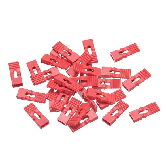 30pcs 2.54mm Pin Header,Jumper Cap Lengthened Short Circuit Connection Cap Red
