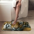 thumbnail image 4 of 1pc Tiger Pattern Absorbent Non-Slip Bathroom Thickened Flannel Rug Decor,Soft,Quick Drying,Suitable For Indoor/outdoor Use,Bathrooms,Bedrooms,Kitchens,Terrace,Laundry Rooms,16"x24", 4 of 9