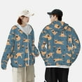 thumbnail image 6 of Fotbe French Bulldog Yoga Men's Women's UPF 50+ Sun Protection Jacket Hooded Cooling Shirt with Pockets Hiking Outdoor Performance-3X-Large, 6 of 9