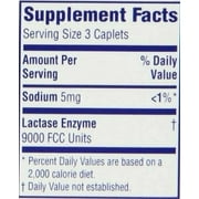 3 Pack Lactaid Caplets Lactase Enzyme Supplement, 120 Count each
