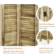 thumbnail image 2 of Hofitlead 6 Panel Carved Room Divider,5.6Ft Wood Folding Screens,for Bedroom Office,Brown, 2 of 7