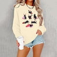 thumbnail image 2 of Womens Valentine's Sweatshirt Cute Candy Couple Love Heart Print Long Sleeve Pullover Tops Valentine's Day Gifts Lover Loose Fit Clothes Shirts, 2 of 7