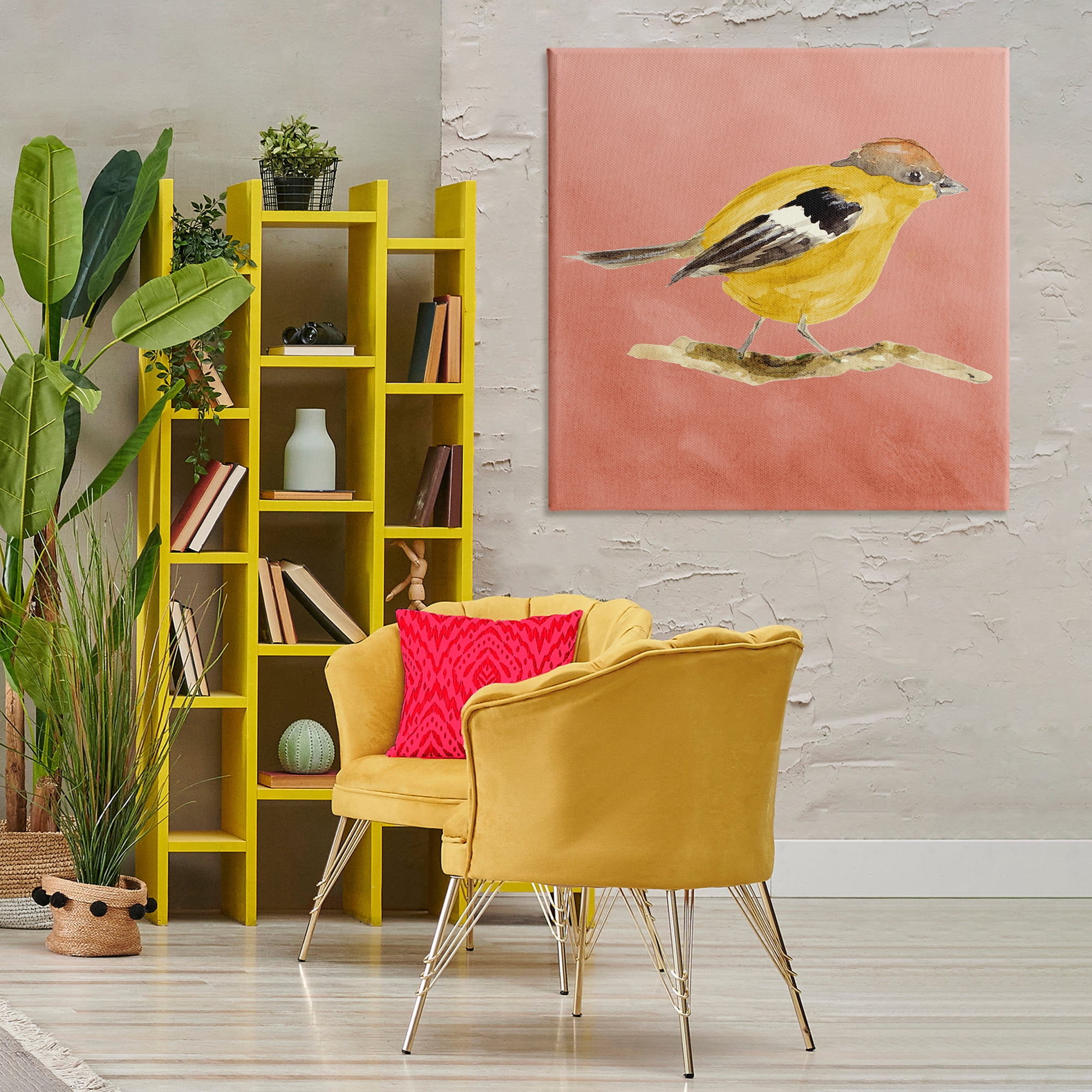 Stupell Industries Traditional Wren Bird Animals & Insects Painting Gallery Wrapped Canvas Art Print Wall Art, 36 x 36