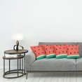 thumbnail image 3 of Ambesonne Fruit Throw Pillow Cover 4 Pack, Minimalistic Watermelon Art, 16", Jade Green Scarlet Black, 3 of 7