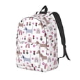 thumbnail image 1 of Disketp Cute Dog Mochila de Lona Estampada, Mochila Escolar de Viaje Ligera para Estudiantes y Portátil-Medium, 1 of 5