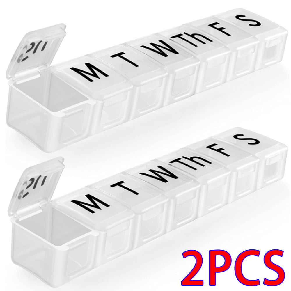 Extra Large Weekly Pill Organizer Weekly Pill Box 7 Day Pill Case Vitamin  Tablet