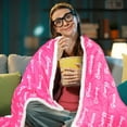thumbnail image 2 of Pink Strawberry Hoodie Blanket for Women Adult - Christmas Birthday Gifts Ideas for Women Wife Mom Daughter Sister Her, 2 of 5