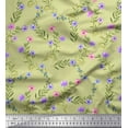 thumbnail image 1 of Soimoi Rayon Fabric Dot,Leaves & Floral Print Fabric by The Yard 56 Inch Wide, 1 of 3