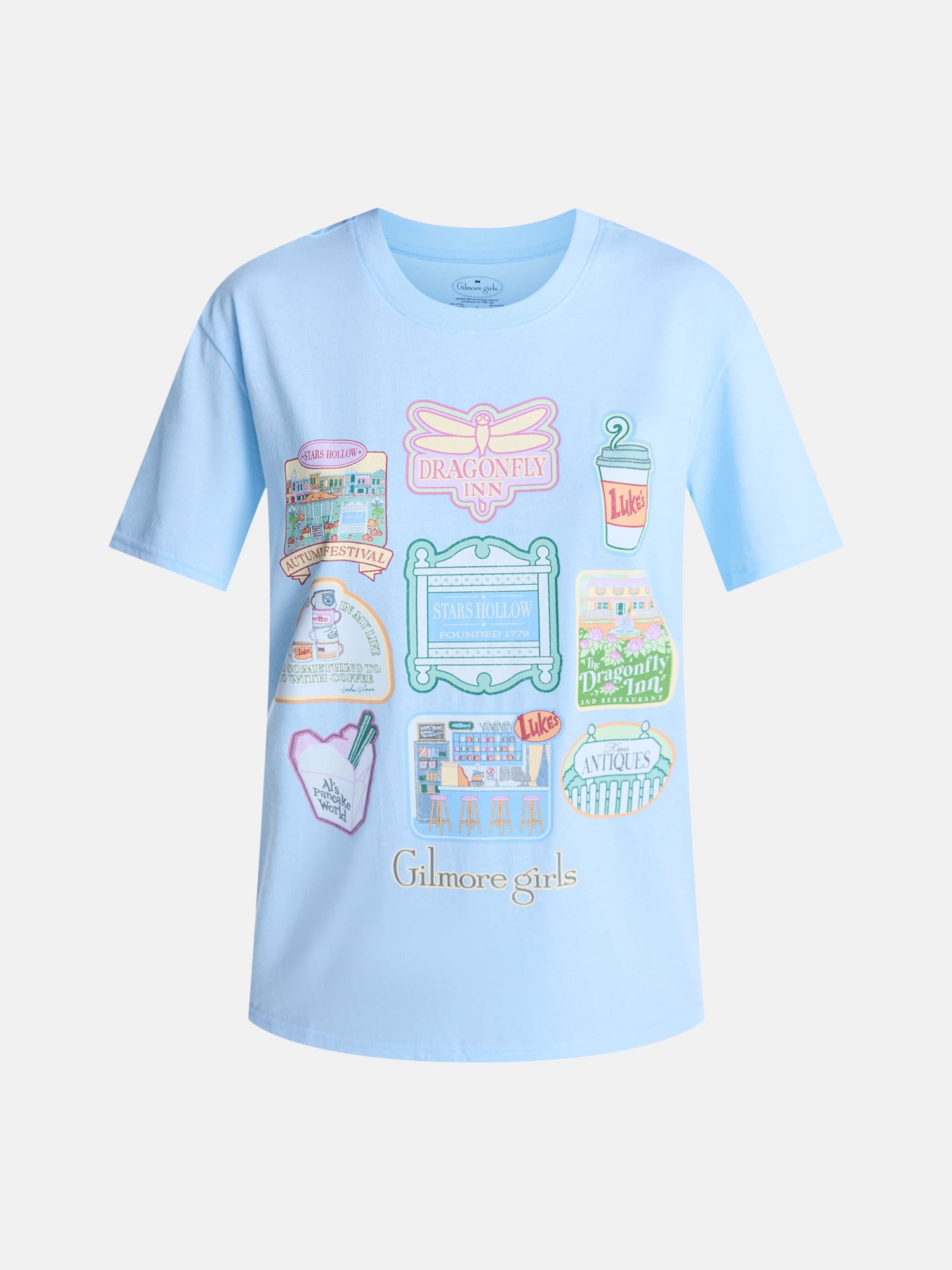 Gilmore Girls Women's Graphic Tee with Short Sleeves, Sizes XXS-XXL
