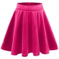 thumbnail image 7 of Scyoekwg Girls Skirts Casual High Waist Gold Velvet Half Skirt Baggy Pants Summer Fashion Solid Color Comfy Hot Pink 7-8 Years, 7 of 7