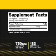PrimaForce Agmatine Sulfate Powder Supplement, 100 Grams, for Nitric Oxide and Performance