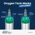 thumbnail image 7 of Dynarex Resp-O2 M24 Oxygen E-Cylinder with CGA 870 Post Valve - 4.6L Standard Size Oxygen Cylinder - Lightweight Aluminum Portable Tank with 680L Oxygen Capacity, 7 of 7